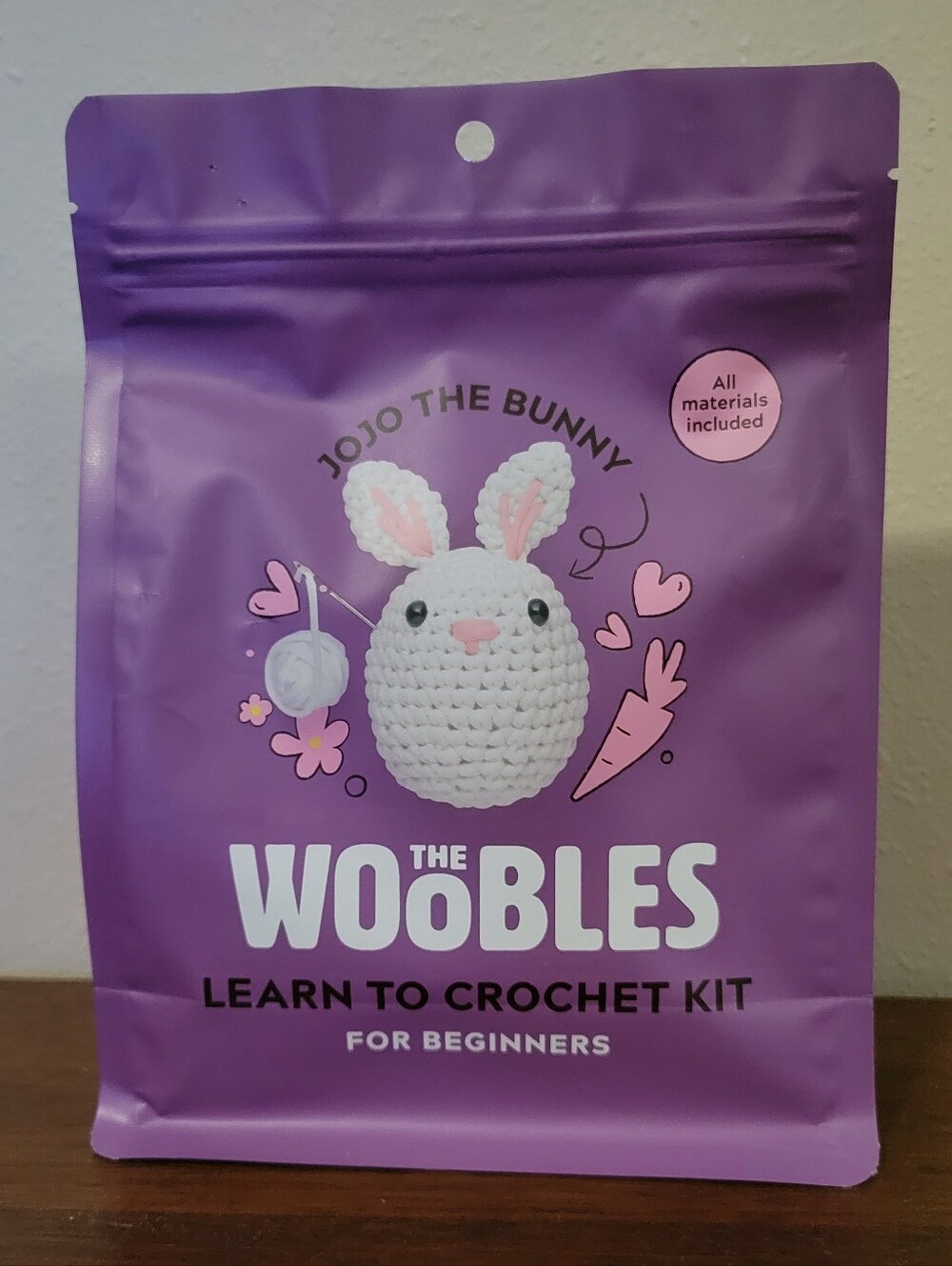 The Woobles Jojo The Bunny Beginner Crochet Kit - Brand New Sealed